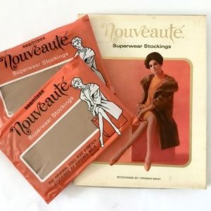 Vintage Nouveauté Superstar Stockings by Virginia Maid for Garter Belt